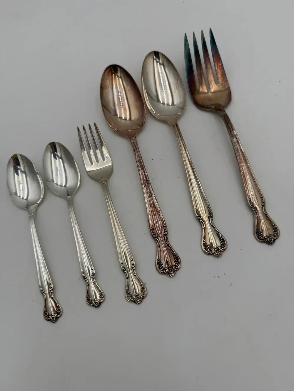 Vintage Silverplate Daybreak-Elegant Lady Silverplate Serving Pieces 6 Pc